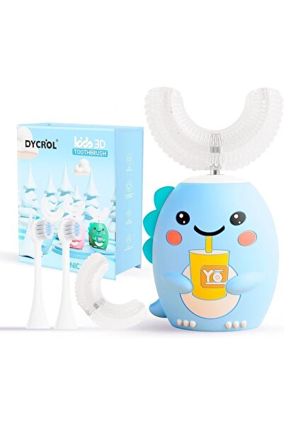 Dycrol Kids U Shaped Electric Toothbrush with 4 Brush Heads, Sonic Toothbrush...