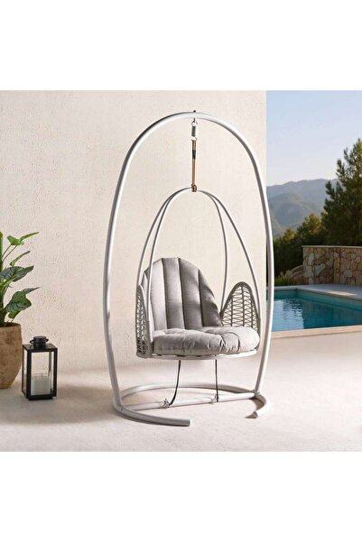 PAN HOME Jasmela Outdoor Swing - Light Grey