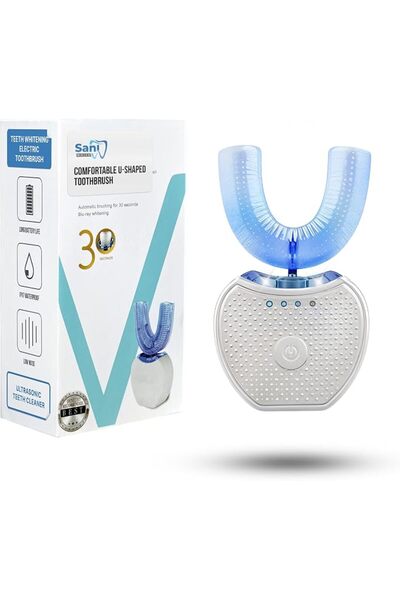 FREEZE2TRIM Sani White Ultrasonic Toothbrush, Ortho Sparkle Sonic Glow Brush,...