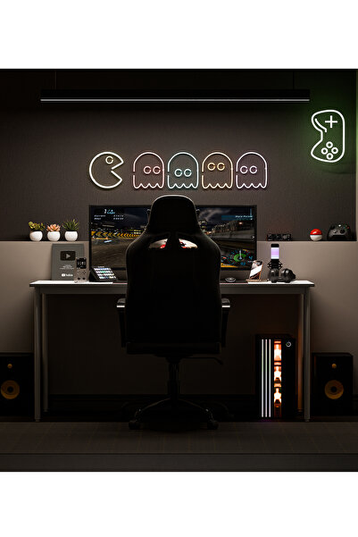 Gaga Mobilya Oyuncu Masası Gaming Masa Bilgisayar Çalışma Ofis Masası Metal A...