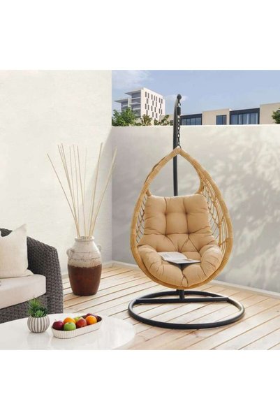 PAN HOME أرجوحة سلة معلقة سارا جاردن - طبيعية