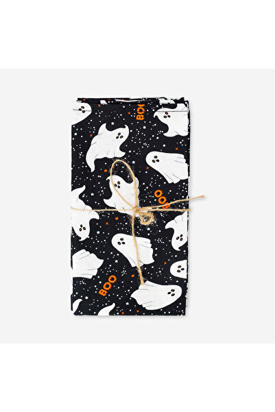 Flying Tiger Copenhagen Hayalet Desenli Siyah Kumaş Peçete