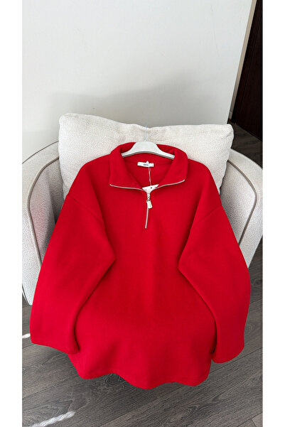 ELLA Yarım Fermuarlı Dik Yaka Sweatshirt