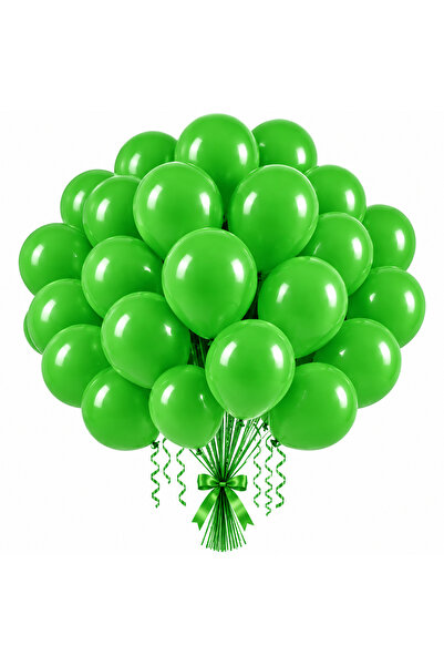 genaja Set 75 Baloane Latex Verzi 26 cm, Decor Petrecere, Evenimente, Anivers...