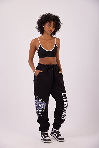 Superbluemexico Women's Black Basic Jogger Pants