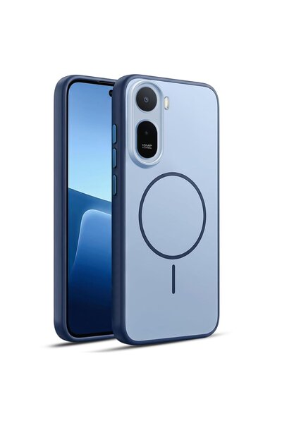 CaseOnn Xiaomi Redmi A7 Pro ile Uyumlu Kılıf Metal Tuşlu Halka Desenli Siliko...