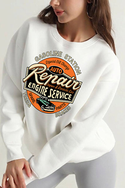 trendypassion Unisex Gasoline Printed Crew Neck Sweatshirt