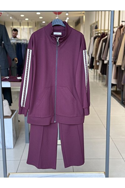 Zühre Burgundy Suit with Sleeve Detail 2005