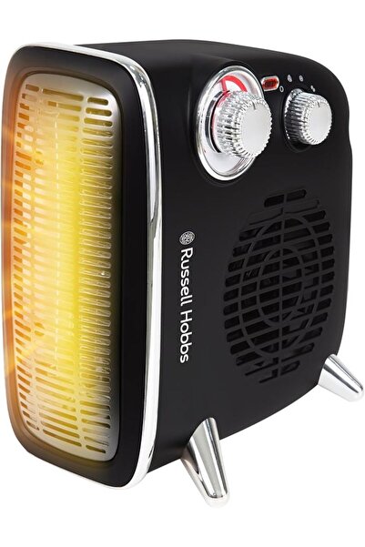RUSSELL HOBBS 1800W/1.8KW Electric Heater, Retro Horizontal/Vertical Fan Heat...