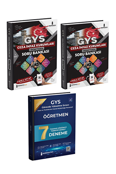 Memurevi Yayınları CTE 2027 Öğretmenlik 2 Cilt Akıllı ve Canlı Soru Bankası +...