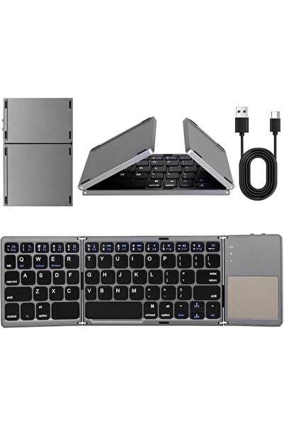 GENERAL Folding Arabic and English Bluetooth Keyboard, Pocket Size Portable M...