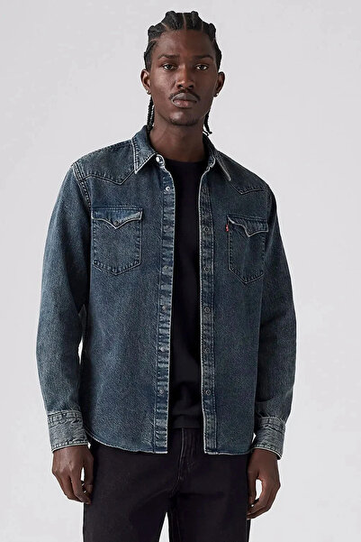 Levi's Barstow Western Standard Lacivert Erkek Denim Gömlek