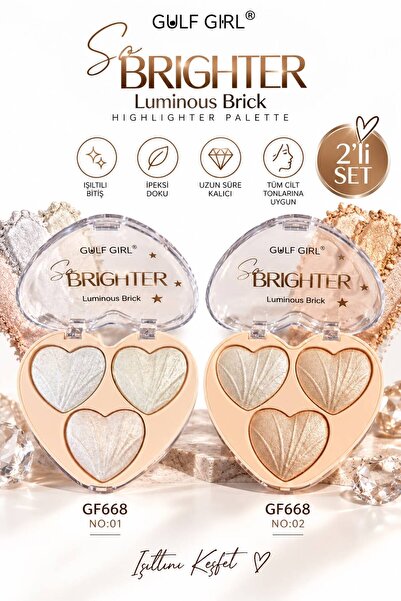 GulFlower Heart Illuminating Palette Set of 2