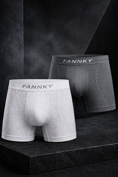 FİT WOMEN Men's Comfortable Flexible Seamless 2-Piece Boxer
