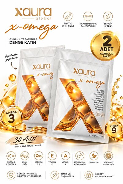 xaura X-Omega 30'lu Transdermal Bant 2 Adet