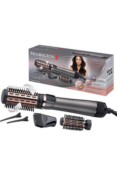 Remington Accessories فرشاة ريمينجتون الدوارة [للعناية بالكيراتين وزيت اللوز]...