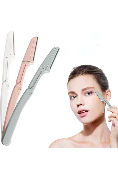 rayyan Dermaplane Razor, 3 Pcs Touch-Up Dermaplaning Tool with Precision Cove...