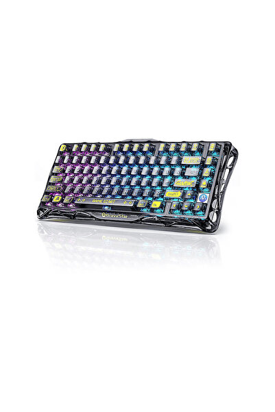 Gravastar Mercury K1 Lite RGB Mekanik İngilizce Q Kablosuz Gaming Klavye Tran...
