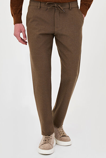 Mcr Textured Slim Fit Jogger Men's Trousers Mink - 38388.26K