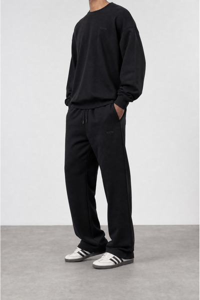 Respire Erkek Basic Baggy Eşofman Altı Siyah