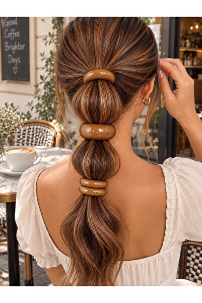 blackcomb Kadın Karamel Ton 3 Model Pinterest Lastik Toka 3 Adet
