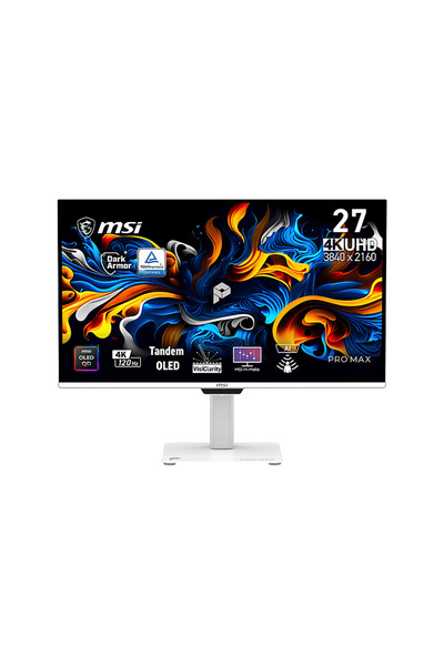 MSI Pro Max 271UPXW12G 3840x2160 120Hz QD-OLED Type-C FreeSync Pro 27 inç 4K ...