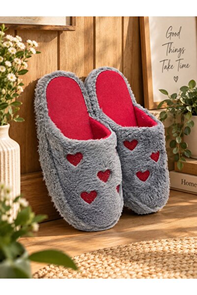 Moda Frato 3'lü Paket LOVELY Kapalı Kadın Terlik Ev Terliği Ses Yapmayan Taban Yumuşak Rahat Terlik