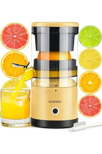DUSENHO Electric Citrus Juicer Rechargeable - Electric Juicer Machines with U...