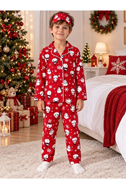 Fil Kids Boys' Cotton Suede Fabric Sleeping Bandage Snowman New Year Themed R...