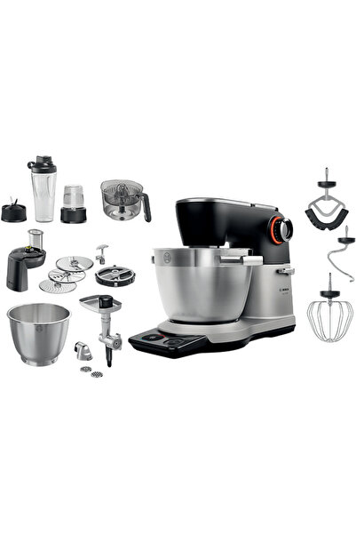 Bosch MUMS8ZS60 Series 8, 1800 W, Mutfak Şefi Gümüş Siyah