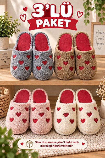 Moda Frato Συσκευασία 3 τεμαχίων LOVELY Γυναικείες παντόφλες εσωτερικού χώρου...