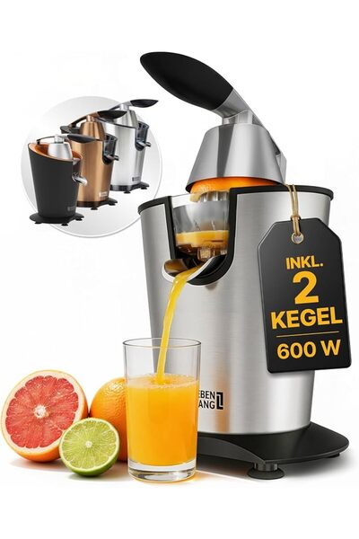LEBENLANG juicer electric high juice yield - 600W - orange juicer electric ci...