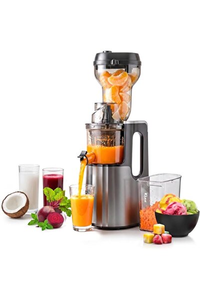 Rico Cold Press Juicer with Ice Cream Maker | All-in-1 Slow Juicer for Fruits...