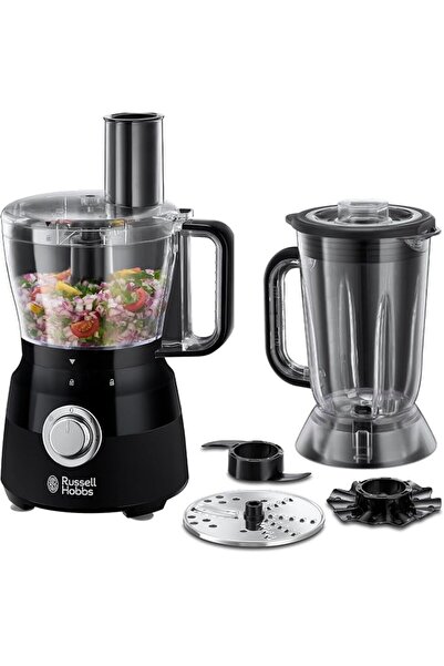 RUSSELL HOBBS ديزاير 24732 محضرة طعام بسعة 1.5 لتر مع 5 ألواح تقطيع للتقشير و...