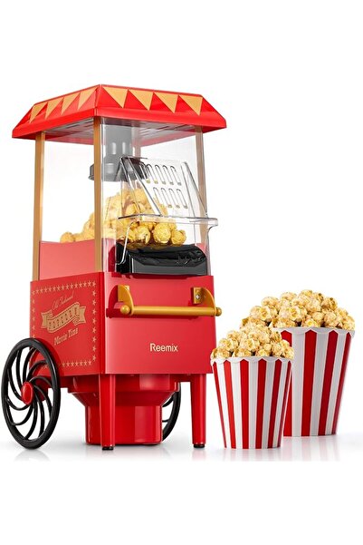 Reemix Popcorn Machine, Popcorn Maker for Home, 2 Minutes Fast Making, Grease...