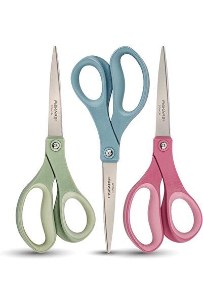 FiSKARS مقصات التيتانيوم سوفت جريب - متعددة الاستخدامات بتصميم مريح - 8 بوصة ...