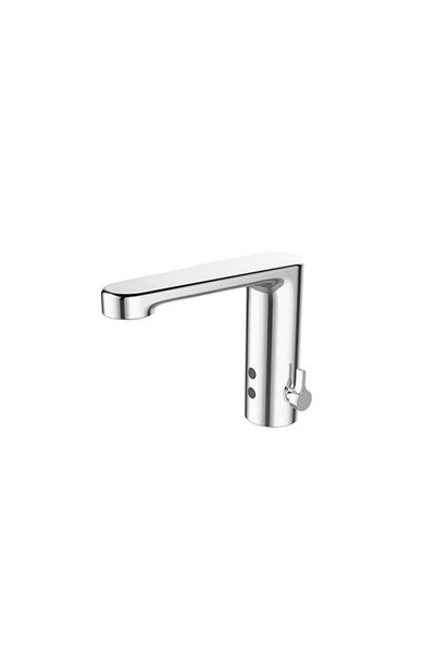 Bien Sensör Flow Sis Foteselli Lavabo Bataryası Round Çift Su Girişli