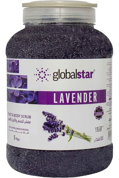 Globalstar مقشر القدمين والجسم باللافندر من جلوبال ستار، 5 لتر