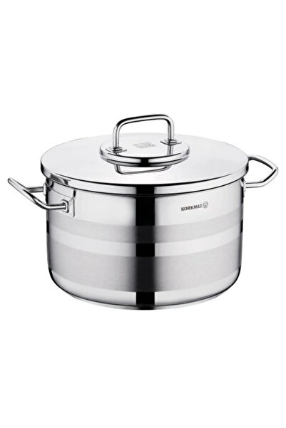 Al Hadaya Mall Modern Design Stainless Steel Stock Pot Cooking Pot Silver Col...