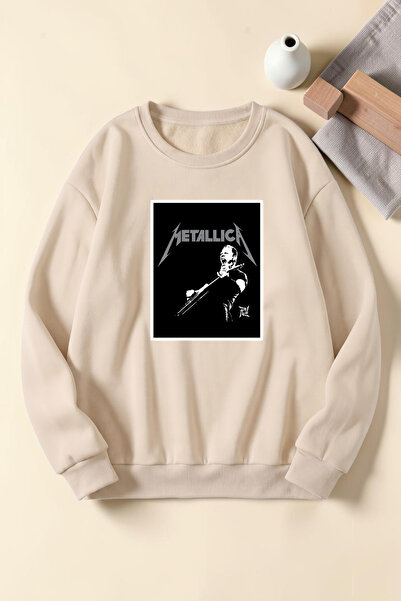 uyguntarz Hanorac unisex cu imprimeu Metalica