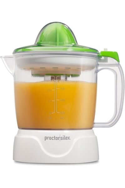 Proctor Silex Electric Citrus Juicer, 34 oz, for Orange, Lemon, Grapefruit Ju...