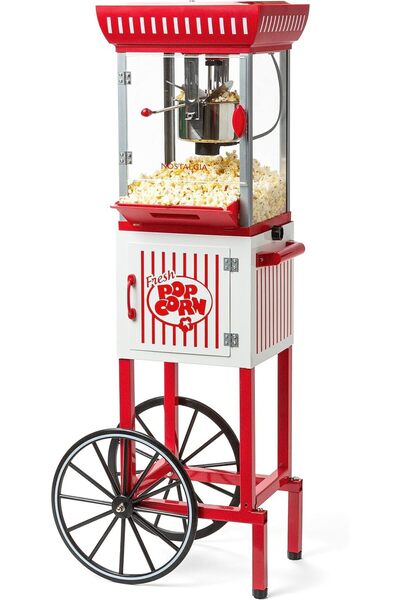 Nostalgia Popcorn Maker Machine - Professional Cart With 2.5 Oz Kettle Makes ...