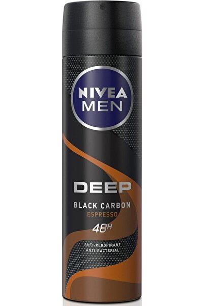 Nivea Body نيفيا للرجال بخاخ ديب إسبرسو 150 مل، كربون أسود، حماية ضد العرق وا...