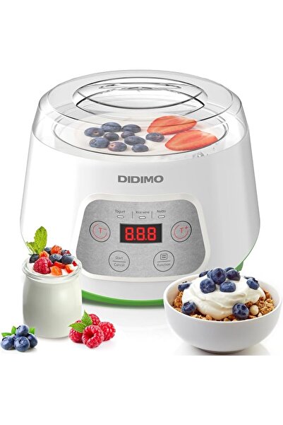 GENERAL Yogurt Maker, Greek Yogurt Maker with Timer Control and Strainer, Yog...