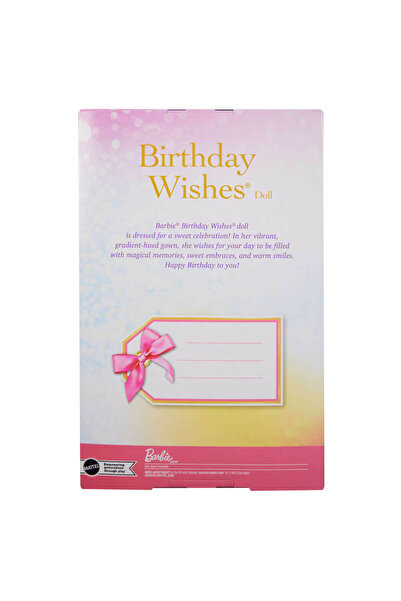 Barbie Колекционерска кукла Signature Birthday Wishes JJX78 с пастелна рокля ...