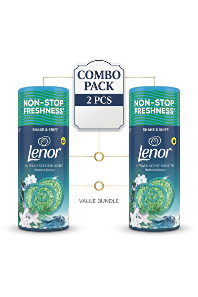 lenor Northern Solstice In-Wash Scent Booster Beads 2PCS COMBO PACK 2x155g – ...