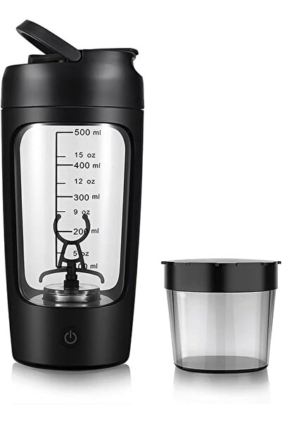 Skin Generics Electric Protein Shaker Bottle, 650Ml Blender & Powder Cup, Tri...