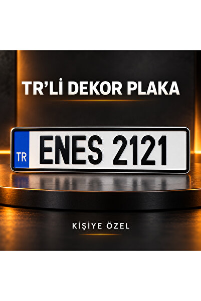 Expresspleksi Karavan Plakası, Tr'li plaka, isimli plaka , Dekor Plaka