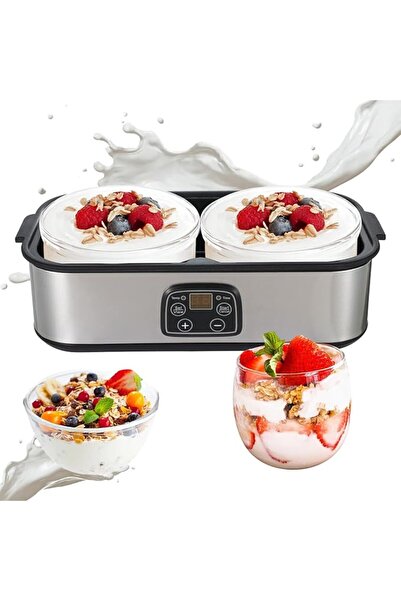 GENERAL Probiotic Yogurt Maker 2L with Adjustable Time & Temperature – 2 x 1 ...