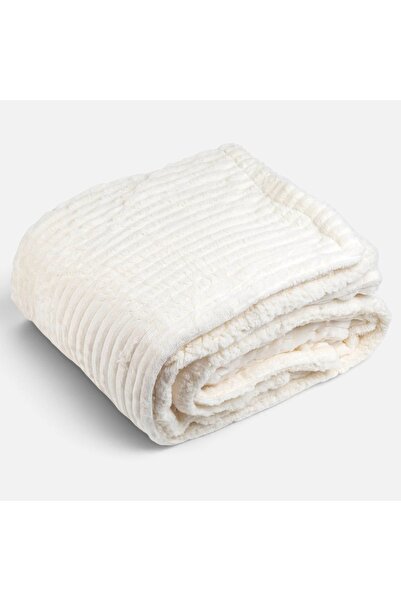 OEM Patura 2fete linie relief ecru - Paturi Individuale Straturi, Decoratiuni...